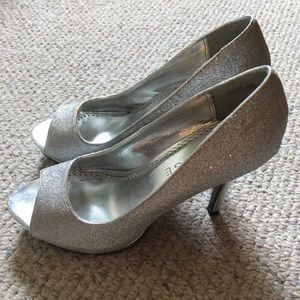 Silver Sparkly Heels